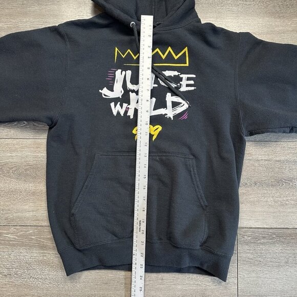 Juice Wrld 999 Sweatshirt Mens S Black Hoodie Soft Fleece Rap Concert - Picture 7 of 7